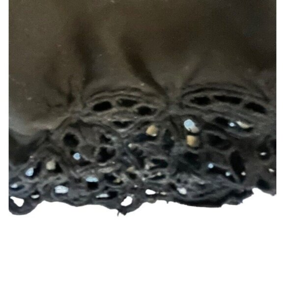 Wrap Pants Uluwatu Size L Black Hand Made Balinese Cutwork Lace Bottom RARE - Picture 5 of 10